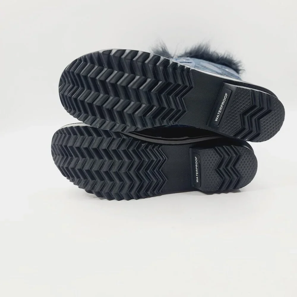 Sorel Women's Blue Black Tofino‎ II NL2584-464 Waterproof Winter Boots Size 8.5